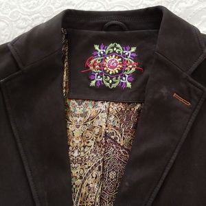 Robert Graham mens 100% calfskin sport coat jacket